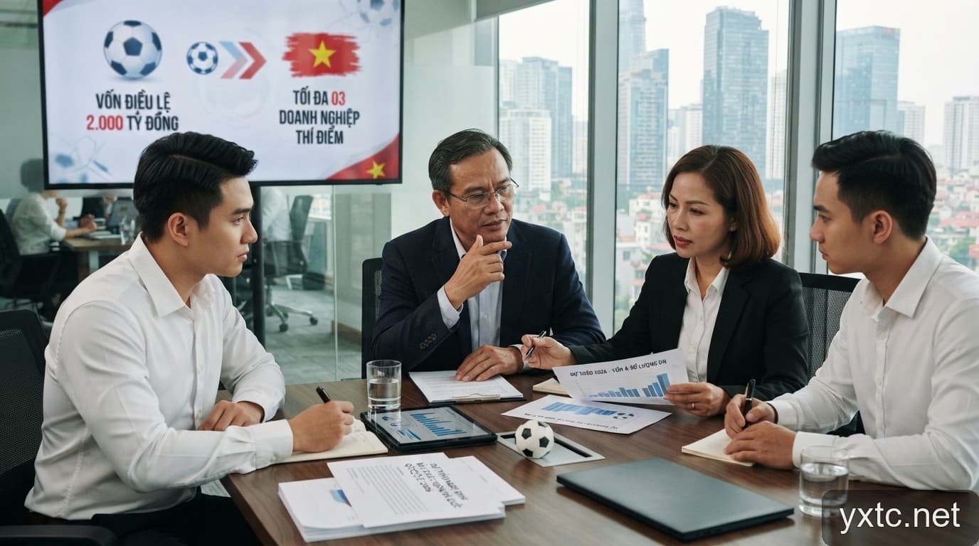 Dự thảo Nghị định đặt cược bóng đá quốc tế 2026: Những thay đổi về vốn và số lượng doanh nghiệp