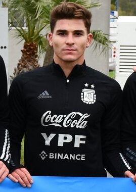Julián Álvarez của Atletico Madrid trước trận bán kết Champions League 29/4 với Arsenal