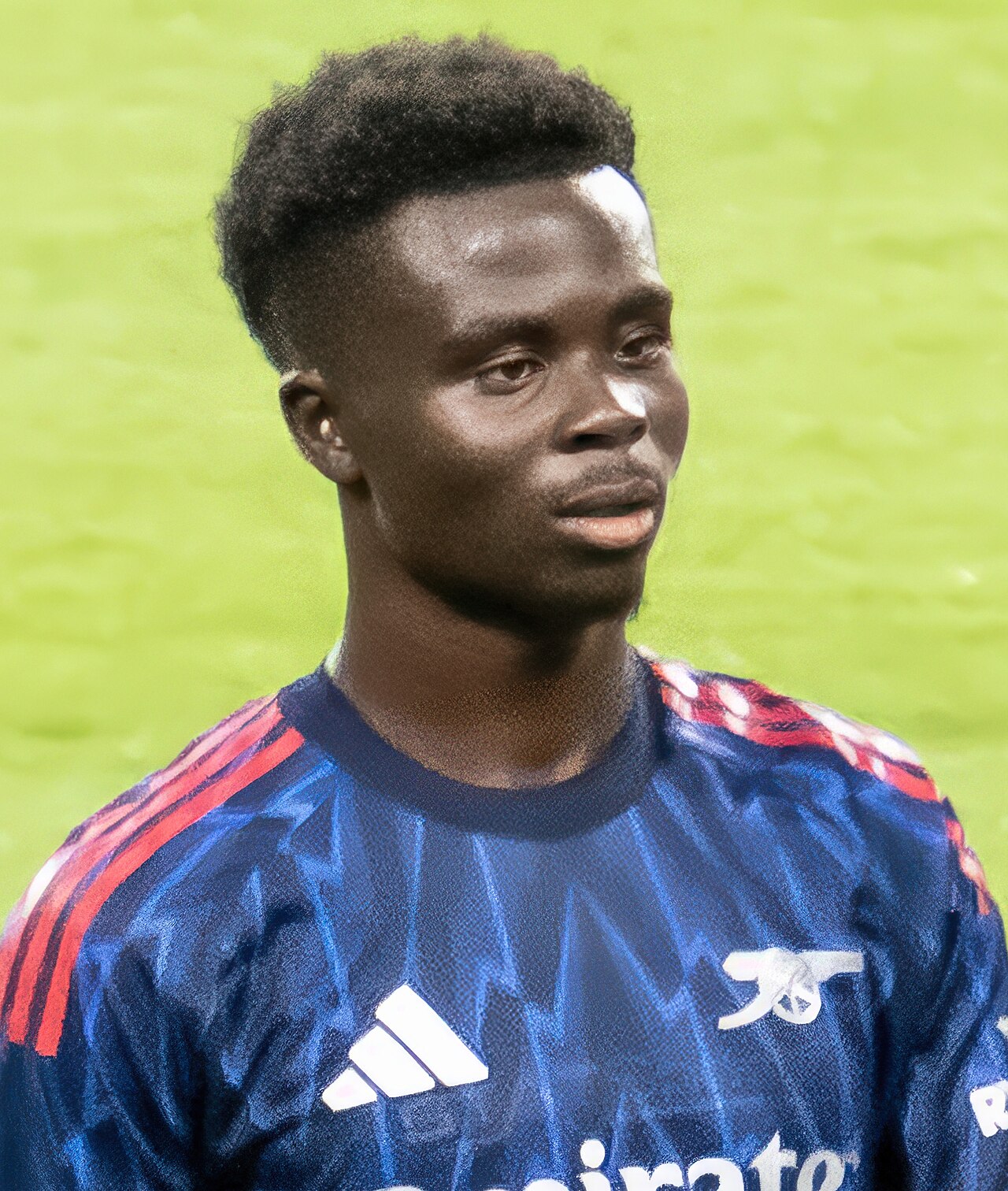 Bukayo Saka trong màu áo Arsenal mùa giải 2025-26 trước trận chung kết Champions League gặp PSG tại Budapest